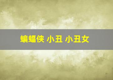 蝙蝠侠 小丑 小丑女